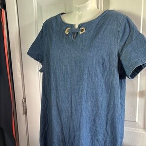 Anne Klein Blue Casual Midi Dress